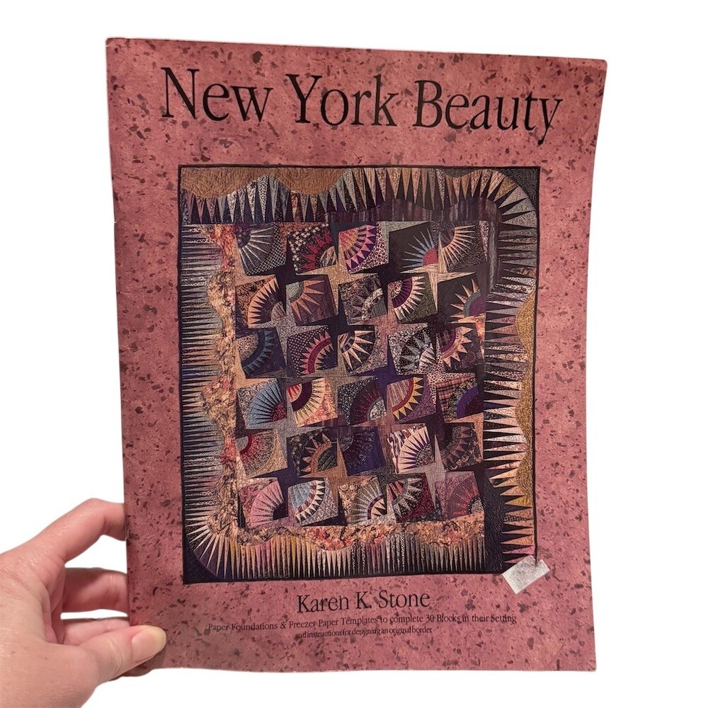 New York Beauty Quilt Pattern Book Karen K. Stone Templates Foundations PB